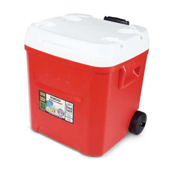 Nevera portátil con Ruedas 57 litros IGLOO LAGUNA 60 ROLLER Roja